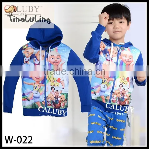 Big Hero 6 Robot Baymax Mascot Costume for Kids Cotton Plain Yellow Zip up Hoodie photo-5