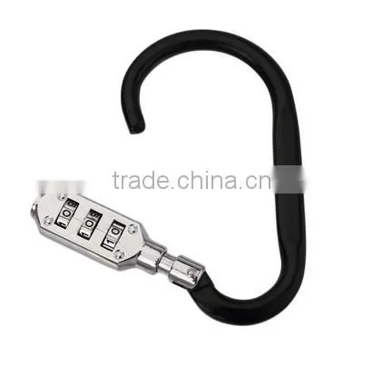 High Quality Zinc Alloy D Shape Backpack Climbing Hook Luggage Lock With Assorted Colours photo-4