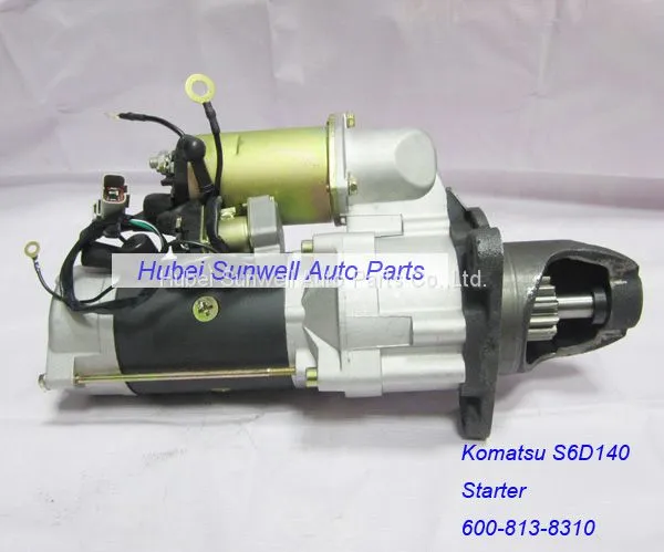 Komatsu SA6D140 Engine Starter 600-813-8310 WA500 Wheel Loader Starter photo-2