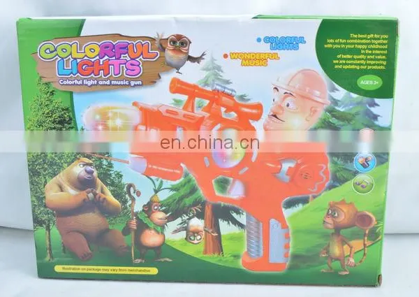 Colorful Light and Music Plastic Gun Toy