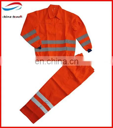 Fluorescent Yellow/orange Reflective Work Suit/safety Work Wear photo-2