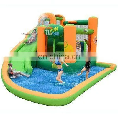 2013 new inflatable splash tunnel slide