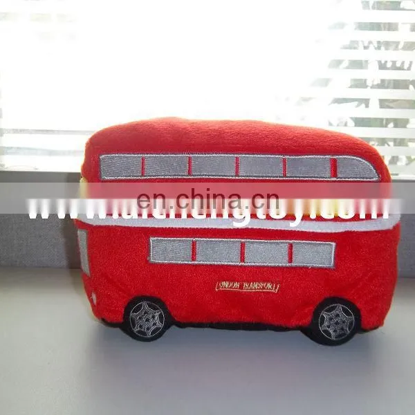 Custom Cartoon Red Bus Plush Toy Promotion photo-3