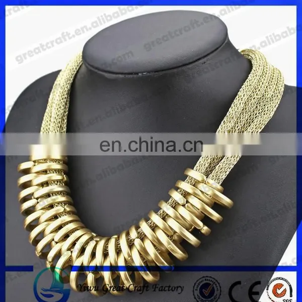 Yiwu Supplier 2014 Fashion Necklace Jewelry Gold Necklace