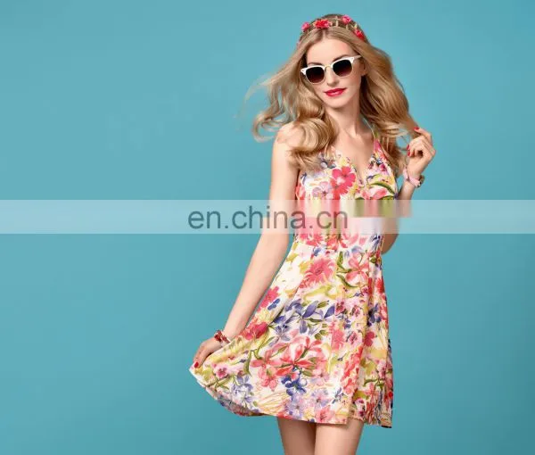 New Design Women Floral Dress Manufacturer photo-3