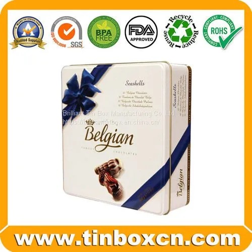 Custom Square Metal Tin Box For Gift Storage photo-3
