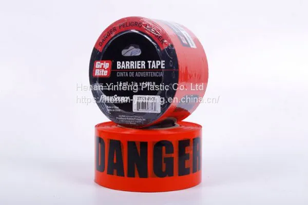 High Quality Plastic Caution Tape Red Barricade Tape PE Warning Tape photo-2