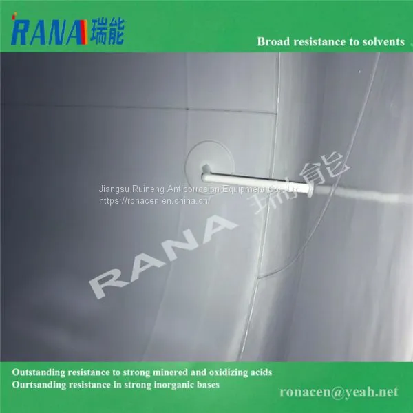Top Grade New Durable 0.5-150 Cubic Steel Lining PTFE/ PFA/ ETFE Anticorrosive Equipment With Long Service Life 15-20 Years Industrial Chemical Tank