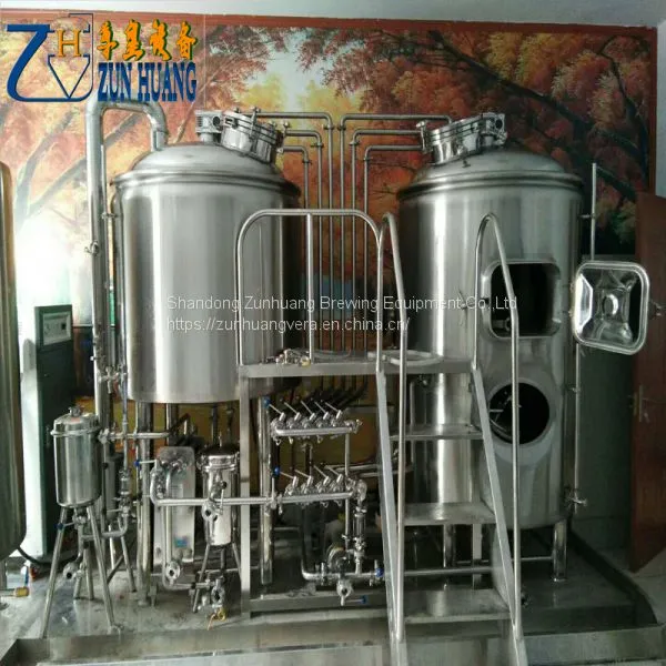 300L 3 Vessel Beer Brewing Equipment Experimental Equipment Beer Mash Kettle Beer Producing Line photo-3