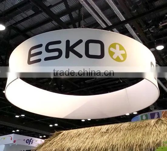2015 Expo Transfer Printing Exhibition Circular Vertical Hanging Banner From Ceiling photo-4