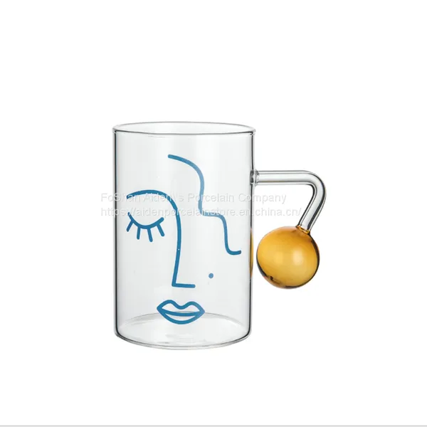 High Quality Glass Cup for Coffee and Milk Wholesale Glass Cup for the Young photo-4