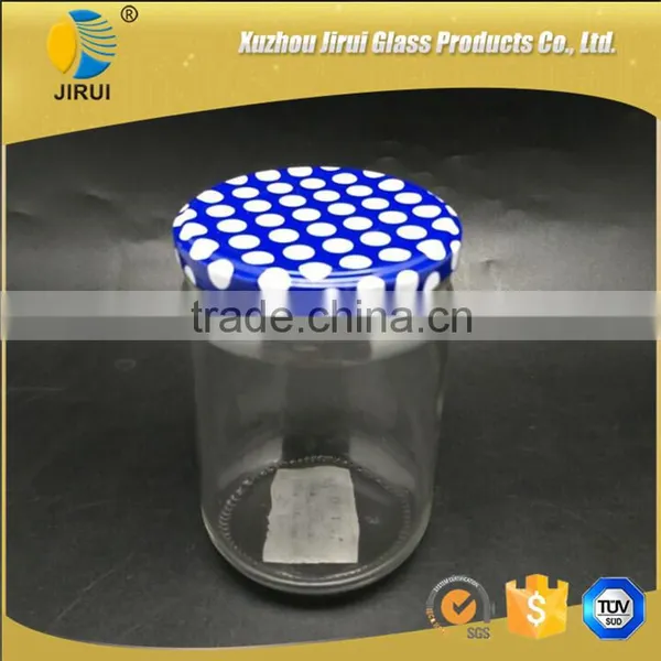 500ml Clear Glass Food Jar With Metal Lid photo-2