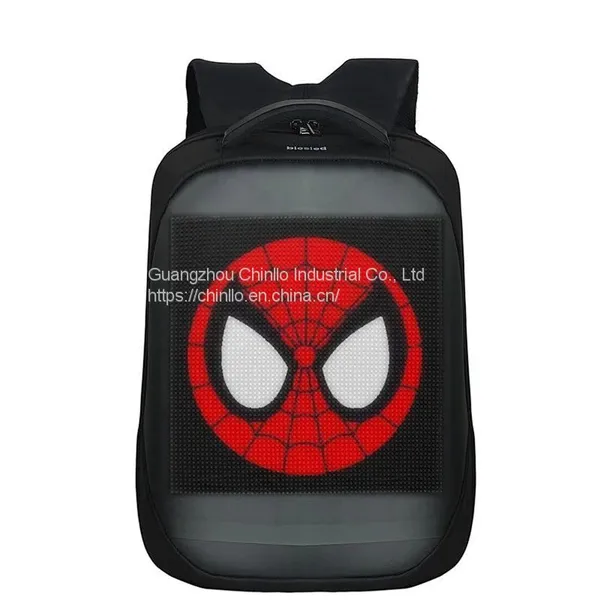 Multifunctional LED Dynamic Backpack Fashion Personality Stereotyped Backpack Waterproof Smart Luminous Backpack CLG20-1128