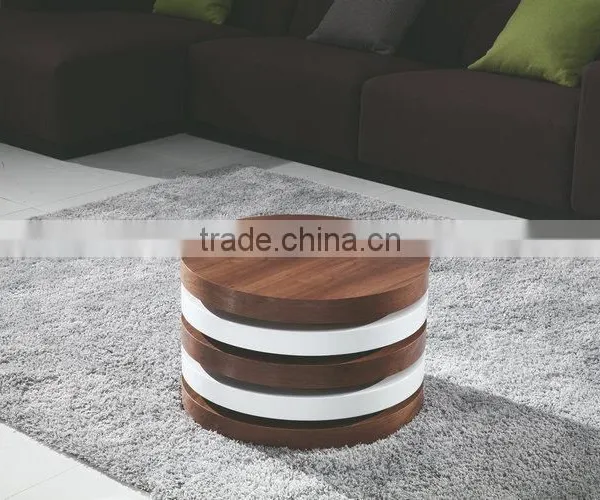 Fancy Durable Expandable Round Coffee Table For Sale photo-3
