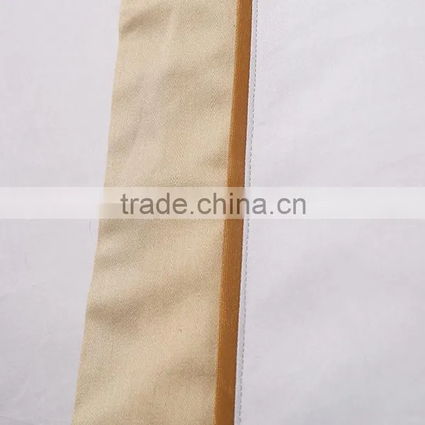 Luxury White and Golden 800 Thread Count 100% Cotton Musical Notes Embroidery Bedding Set photo-5