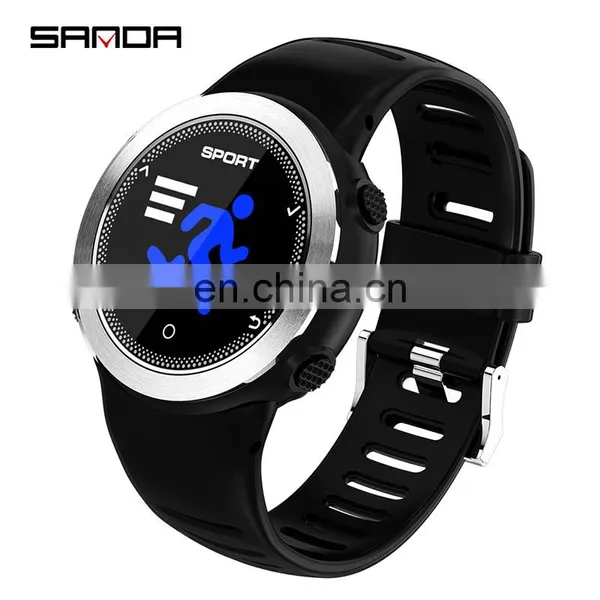 SANDA HZ181Man Smart Sports Watches Digital Call Message Reminder Fitness Tracker Back Light Wristwatch photo-2