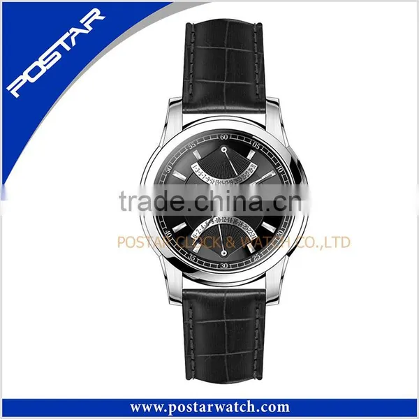Hot Sale Quartz Watch With Genuine Leather Band CE ROHS Approved photo-2