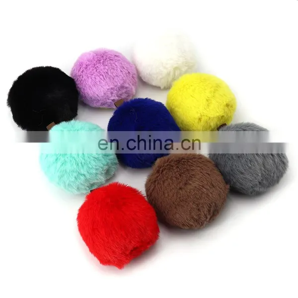 Wholesale Accessories Colorful Pom Pom Faux Fur Ball Faux Fur Beanies Pompons For Keychain photo-2