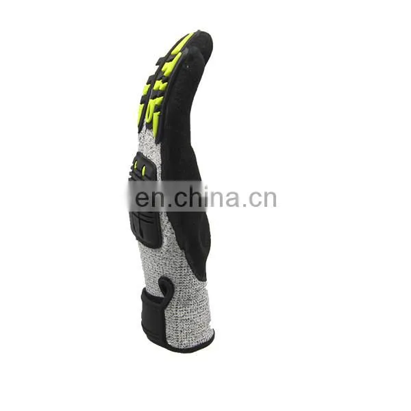 Industrial Nitrile Sandy Impact Work Safety Gloves Cut 5 Resistant Anti-cutting Impact Gloves photo-5