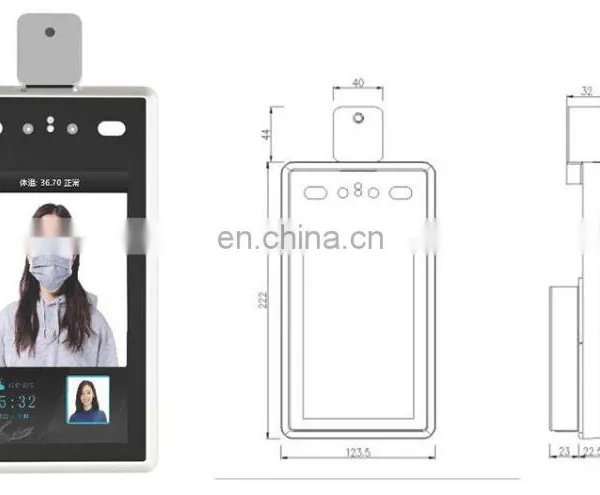 Factory Price Wholesale 1080P Measurement Thermal Attendance Phone Security Access Control Face Recognition Camera System photo-3