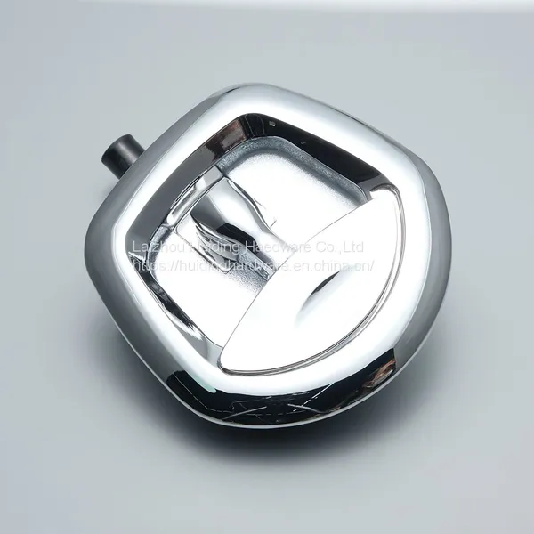 Zinc Alloy Silver Truck Door Lock T-Type Fishtail Lock Black Paddle Lock