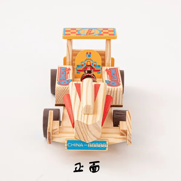 Simulation Wooden Racing Car Model photo-3