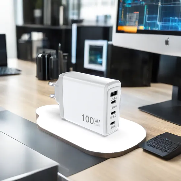 PD3.1 100W 3C+A GaN Super Fast Wall Charger photo-3