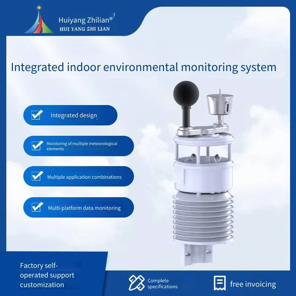 Heat Index Meter Wbgt Black Globe and Wet Bulb Temperature Sensor Integrated Indoor Comfort Meter Thermometer, Huiyang Zhilian