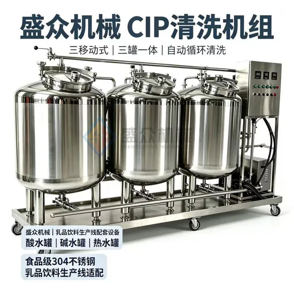 CIP Cleaning Machine Pipe and Tank Cleaning Equipment Acid/Base Liquid Cleaning System photo-2