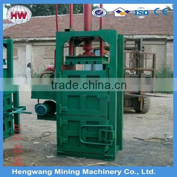 Hot sale plastic bottle baler machine/ rice husk compress baler machine