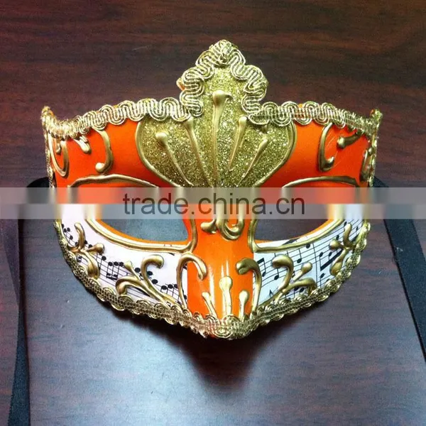 Masquerade Mask Princess Venice Men and Women Half Face Black Lace Metal Hollow Mask photo-4