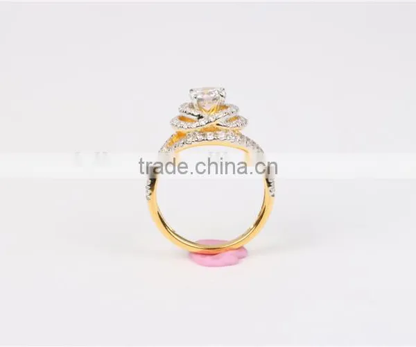 Latest Beauty Design Diamond Ring Flower Shape 925 Silver cz Ring photo-5