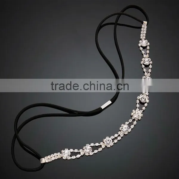 Attractive Sample Accepted Novel Crystal Bridal Head Chain photo-3