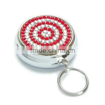 Rhinestone Crystal Bling Portable Pill Box photo-3