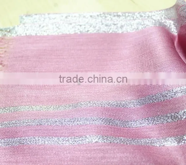 Fashionable Polyester Cotton Gold Thread Square Scarf Infinity Scarf photo-3