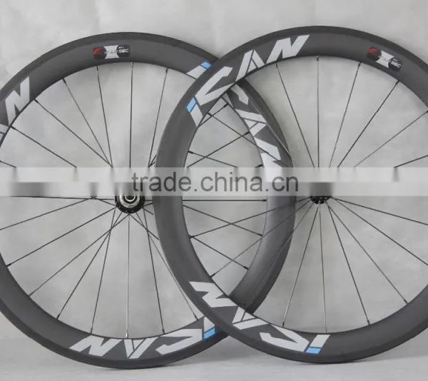 Powerway R13 Hub Carbon Road Bike Wheels Sapim Spokes Carbon Road Bike Wheels With ICAN Logos China W56C photo-2