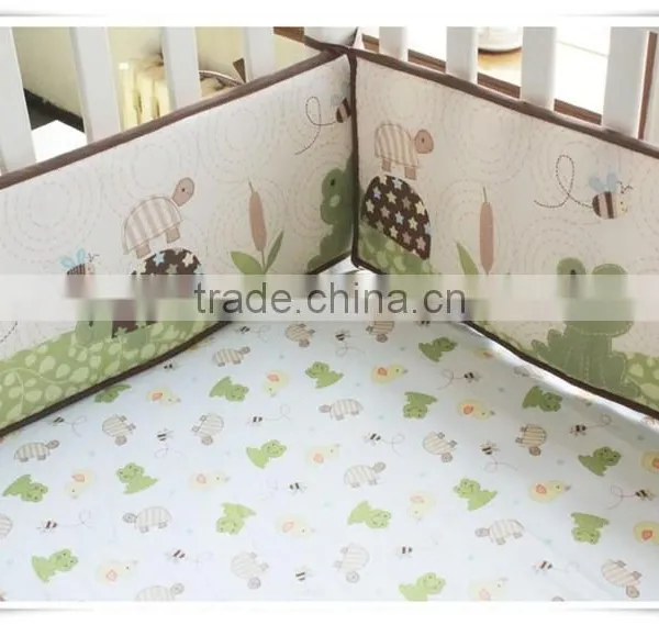 Tree and Turtle Baby Boys Bedding Set Crib Bedding Set Tree Pattern Bedding Sets From Professional Manufacturer photo-6