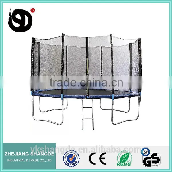 Amusement Equipment 14 Big Heavy Duty Round Trampoline With Child Safety Net photo-2