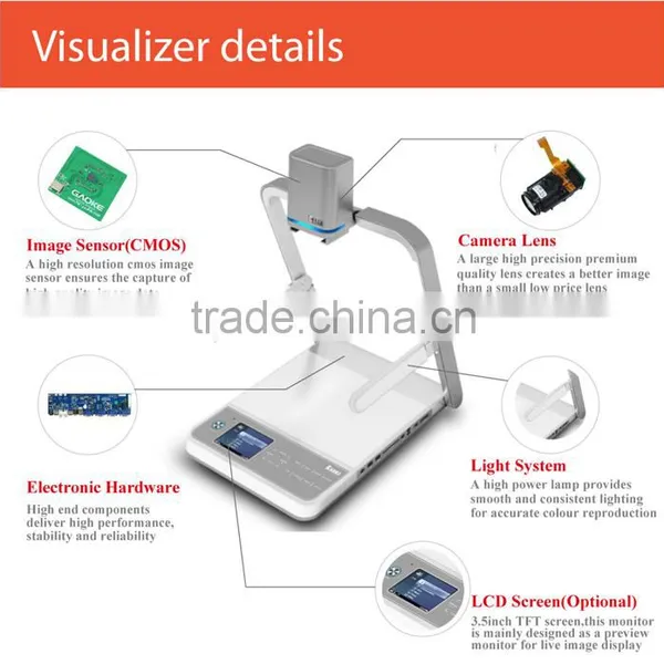 School Equipment Visualizer Presenter Digital Presenter Visualizer Document Camera Visual Presenter Usb Document Camera OEM photo-3