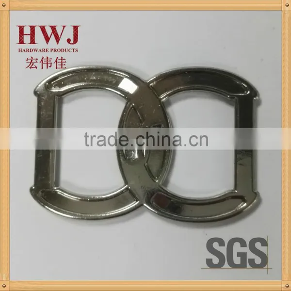 High Quality Hang Plating Enamel Filled Ring Belt Buckle for Garment photo-2