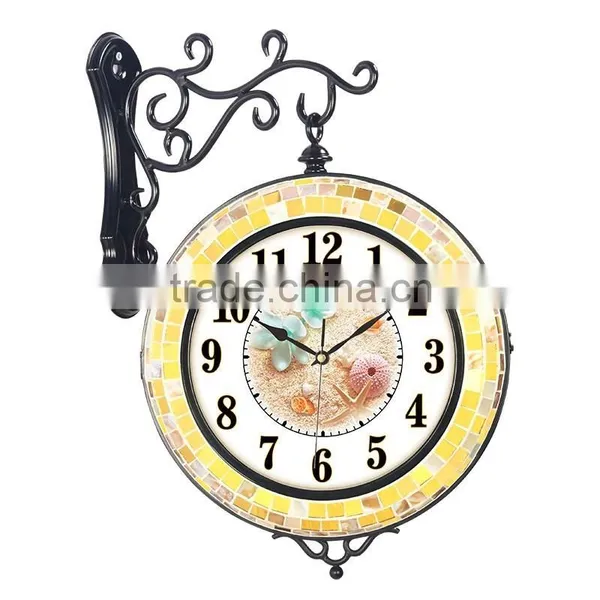 Garden Decor Mosaic Double Sided Digital Flip Clock photo-2
