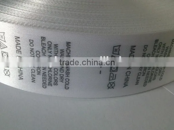 White Color Custom Printed Clothing Labels photo-3