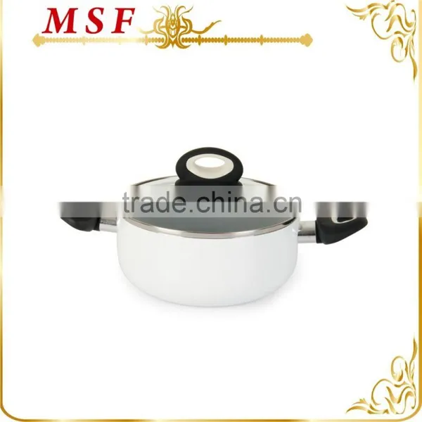 MSF-PA6242-1 Upscale Aluminum Cookware 24*8cm Rice Cooker Silk Printing Non Induction Bottom photo-3