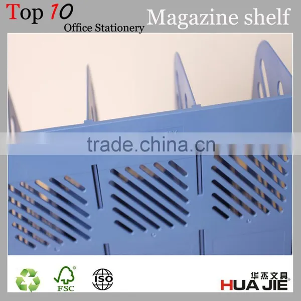 Competitive Price Huajie Plastic Magazine Shelf File Rack photo-5