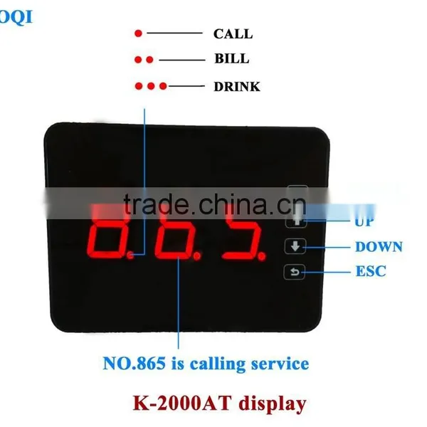 Restaurant Transmitter and Receiver Wireless Pager System K-2000AT+H3 photo-4