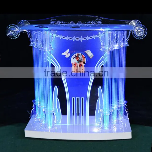 GH-4769 Factory Price Modern Design Clear Acrylic Church Pulpit Supplier's Choice photo-2