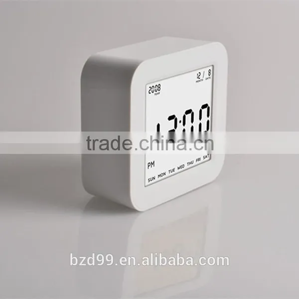 New Design Promotional Smart Digital Rotation Control Functions Auto ISO Night Light Bedside Electric Desk Calendar Clock photo-4
