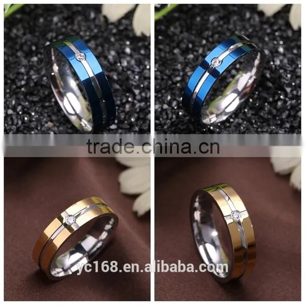 Online Shopping 316l Stainless Steel Jewelry Type Gypsy Setting Single Stone Ring Designs for Men