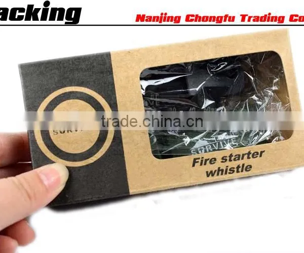 Camping Survival Magnesium Flint Stone Fire Starter With Whistle Lighter Kit Quality Choice photo-5