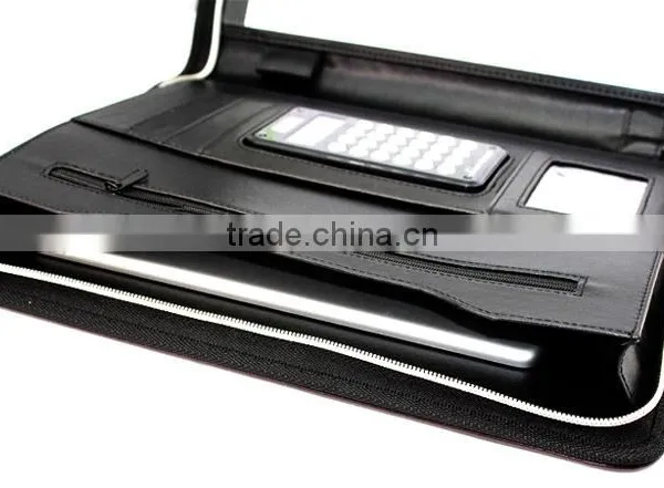 A4 Business Folder Leather/PU Fashionable Cheap Leather Portfolio/ Travel Portfolio Bulk Buy photo-3